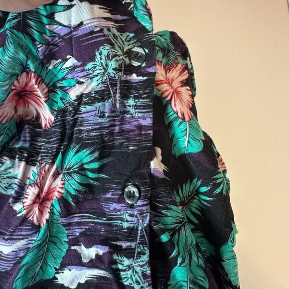 Hot Topic Tropical Print Tie Waist Cropped Top And Skirt Outfit Size XXL - Picture 7 of 11